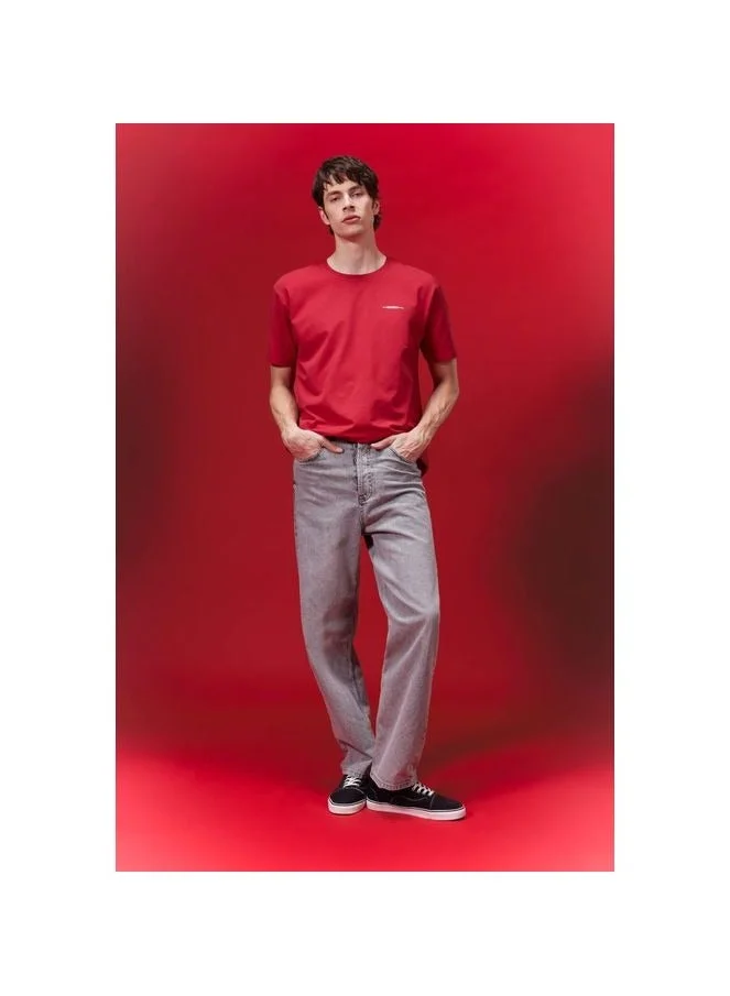 DeFacto Regular Fit Crew Neck Printed T-Shirt