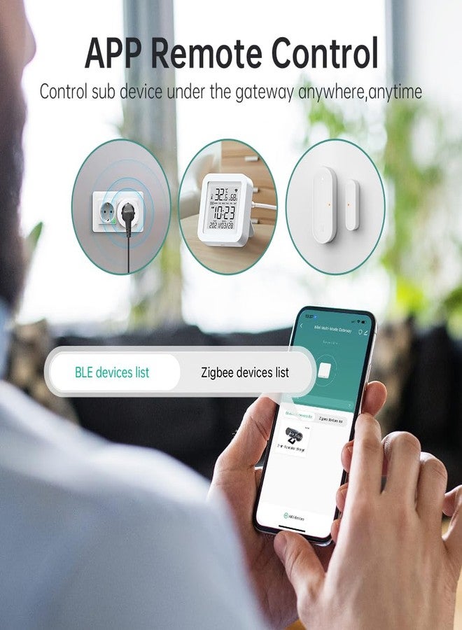 protium ZigBee 3.0 & Bluetooth & Mesh Hub Support Only Tuya Devices, Work with Smart Life App, Intelligent Bridge Wireless Smart Home Gateway, White - Image 5