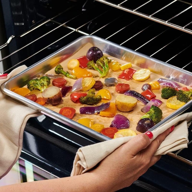 X spring Baking Parchment Paper, 100 PCS 20x30cm High Temperature Resistant Non-Stick Paper, Heavy Duty Unbleached Baking Sheets for Oven, Grill and Barbecue - Image 3