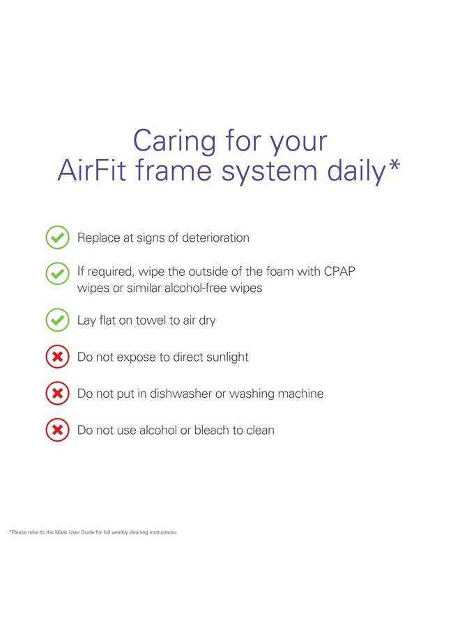 Resmed ResMed AirFit N30i Standard Frame - For Nasal CPAP Mask - Replacement CPAP Accessories - QuietAir Technology - Without Headgear - Wide Cushion - Image 5
