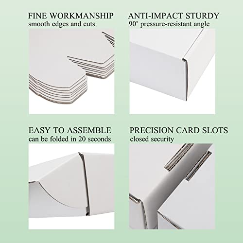 DUZCLI Small Shipping Boxes 8x6x3 Inch (25 Pack) - Sturdy White Corrugated Cardboard Boxes for Small Business, Ecommerce, Mailing & Packaging | Recyclable Gift & Storage Boxes - Image 5