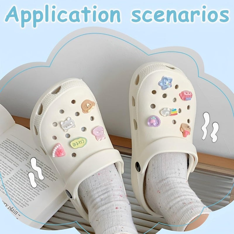 10 x Charm Shoes, Fun Cartoon Shoe Decorations for Girls, Boys and Adults - Image 5