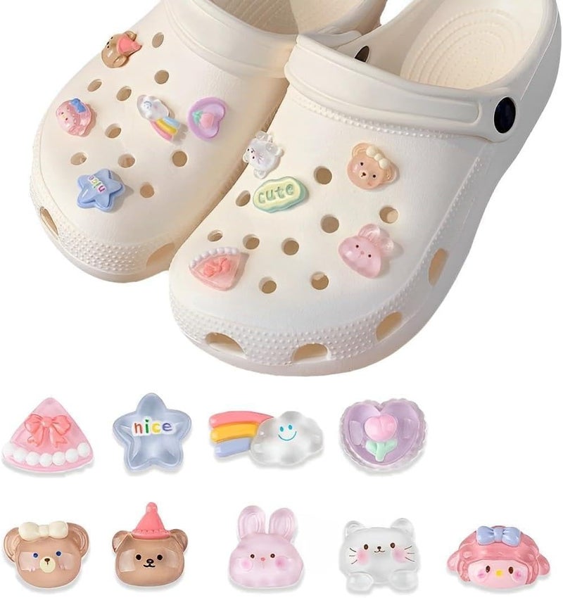 10 x Charm Shoes, Fun Cartoon Shoe Decorations for Girls, Boys and Adults - Image 1