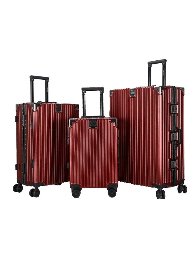 VIPTOUR 3 PCS Suitcase Luggage Set – Durable Travel Luggage Trolley Bag with TSA Lock, 360° Spinner Wheels, and Aluminum Alloy Handle