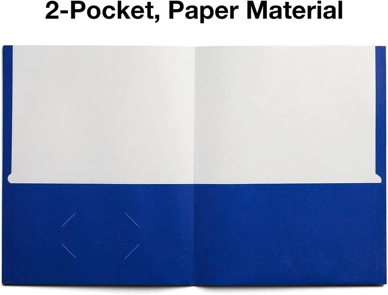 Staples مجلد جيب أزرق من ستابلز 578490 للصف الثاني 25 علبة - Image 3