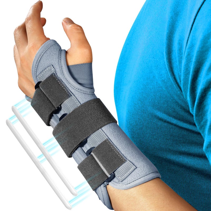 FEATOL Wrist Brace Splint Carpal Tunnel for Women Men FSA HSA Eligible Night Wrist Sleep Support Brace Left Hand MediumLarge Pain Relief for Sprain Arthritis Tendonitis