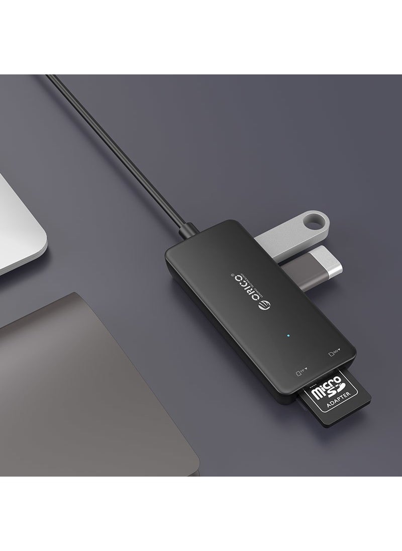Orico - 3 Port Usb3.0 Multiplexer with SD and Micro SD Card Reader - Image 1