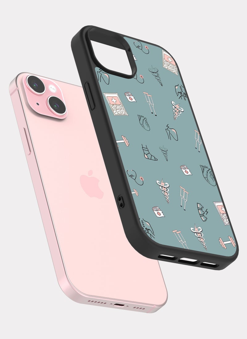 PXLAAT iPhone 15 Plus case cover Medical Pattern - Image 2