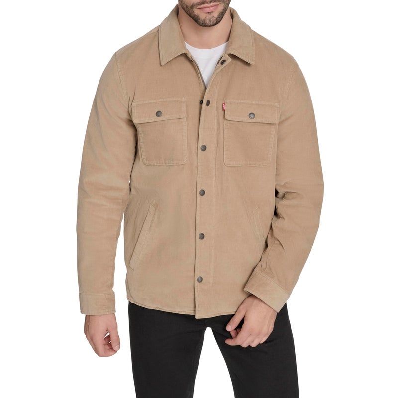 Levi's Men's Corduroy Shirt Jacket, True Tan Filled, XX-Large - Image 1