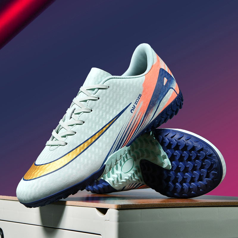 New Low-Top C Luo Children'S Football Shoes Boys Teenagers Students Female Tf Broken Nail Ag Spike Football Shoes - Image 2