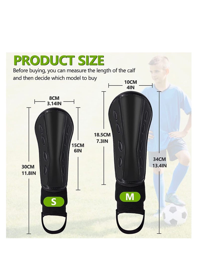 يقبست Football Shin Pads for Boys Kids, Non-Slip Guards with Ankle Protection Footballs Training Equipment Girls Youth Toddler Children - Image 3