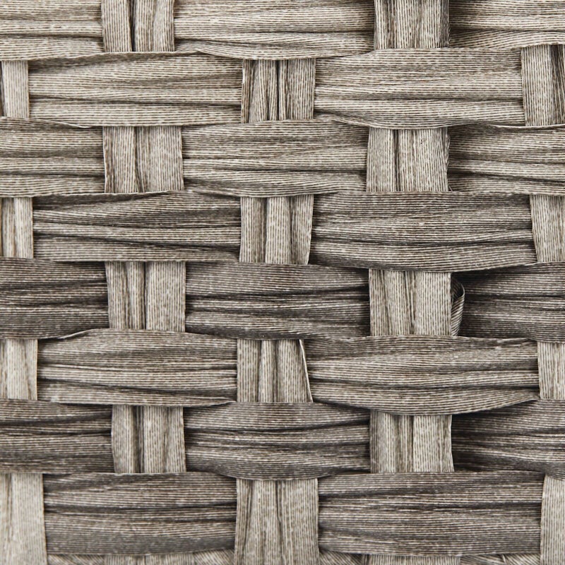 mDesign Rustic Farmhouse Woven Toilet Paper Holder Basket - Small Storage Organizer Tank Topper for Bathroom Counter or Top of Toilet - Holds 3 Rolls of Toilet Paper - Gray Ombre - Image 3