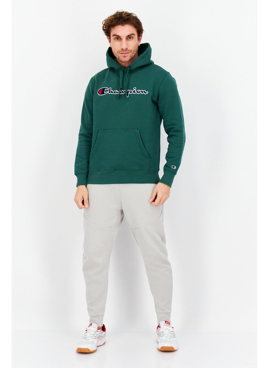 Men Sportswear Fit Long Sleeve Outdoor Hooded Sweatshirt, Green - pzsku/Z52CDCF899D550F897F82Z/45/_/1724351236/6f68964e-2a5c-4542-88c2-e9f7d39c764f