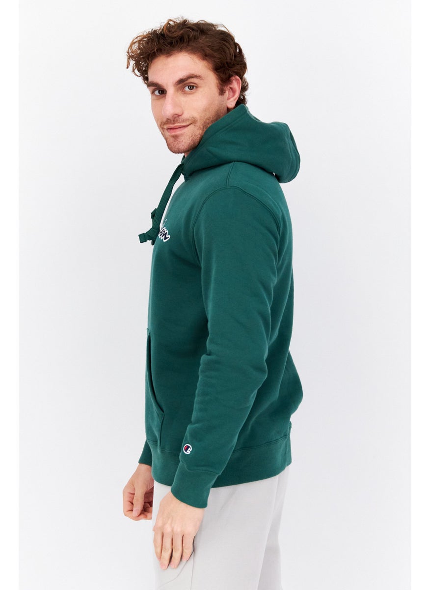 Men Sportswear Fit Long Sleeve Outdoor Hooded Sweatshirt, Green - pzsku/Z52CDCF899D550F897F82Z/45/_/1739110566/bc91dcb0-fff3-4062-89be-f2f6158de177