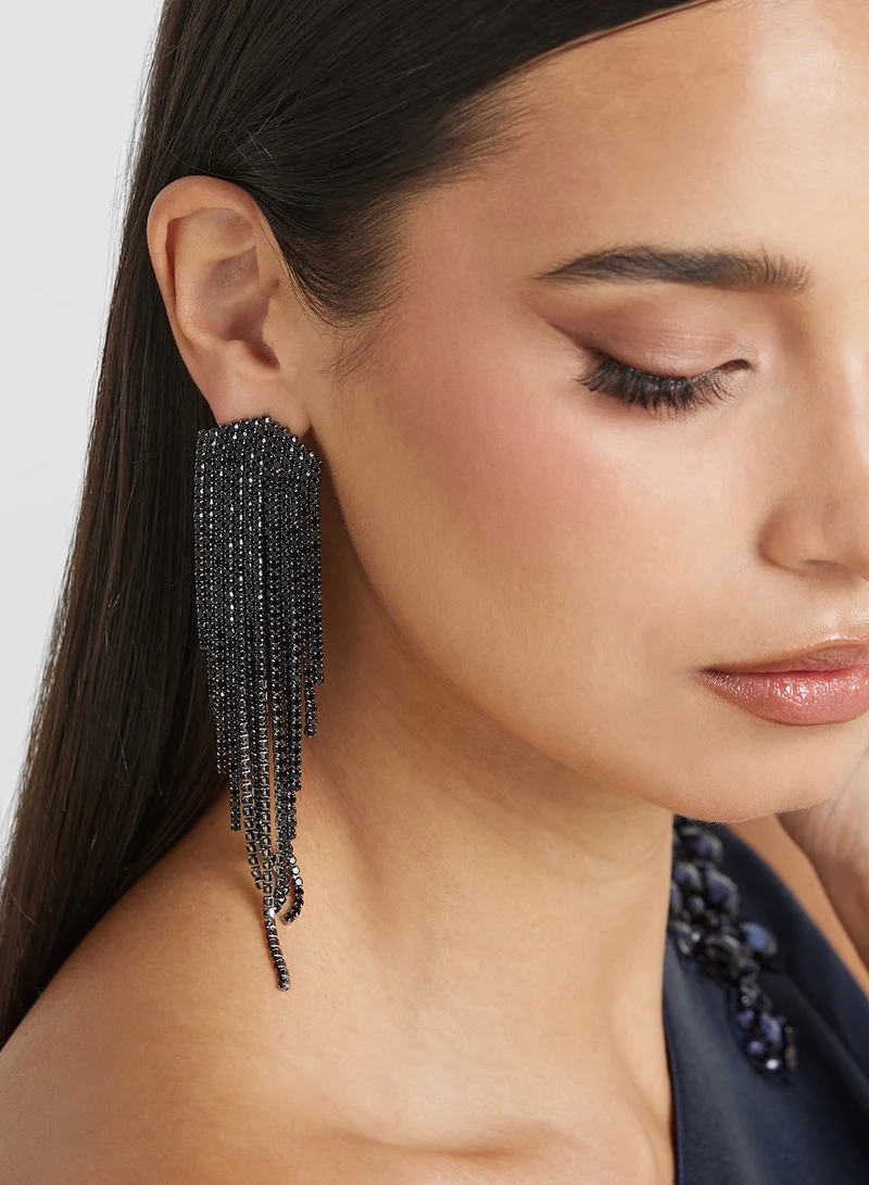 Diamante Drop Earrings