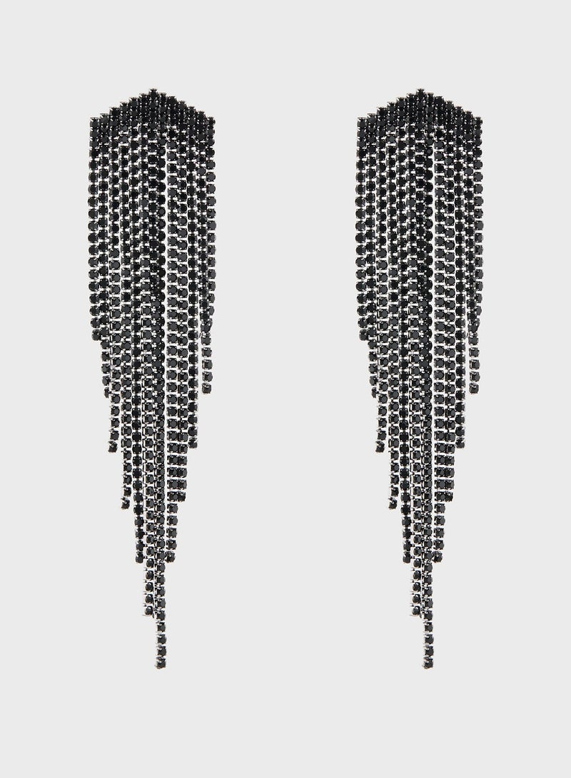 Ella Limited Edition Diamante Drop Earrings - Image 2