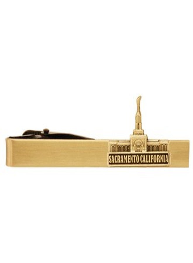 Ringmasters LDS Sacramento California Temple Gold Steel Tie Bar - Tie Clip - Priesthood Gift, LDS Missionary… - Image 1