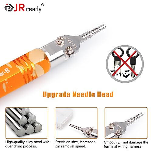 JRready DAP-D173 Mini-Fit Jr Extraction Tool(Equivalent to Molex 11-03-0044) Molex Pin Extractor Terminal Release Tool for Mini-Fit Jr.TM Series Terminals Built-in Plunger ATX Pin Removal Tool - Image 5
