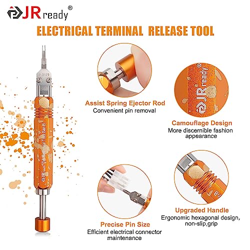 JRready DAP-D173 Mini-Fit Jr Extraction Tool(Equivalent to Molex 11-03-0044) Molex Pin Extractor Terminal Release Tool for Mini-Fit Jr.TM Series Terminals Built-in Plunger ATX Pin Removal Tool - Image 4