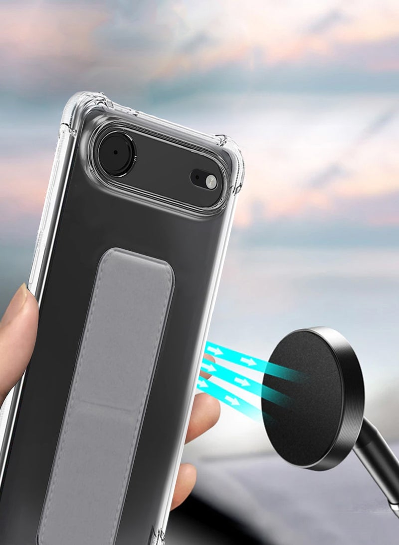 دبليو تيك غلاف وسادة هوائية من TPU لآيفون  Air 5G 2025 - شفاف/رمادي (MCGHTN) - Image 3