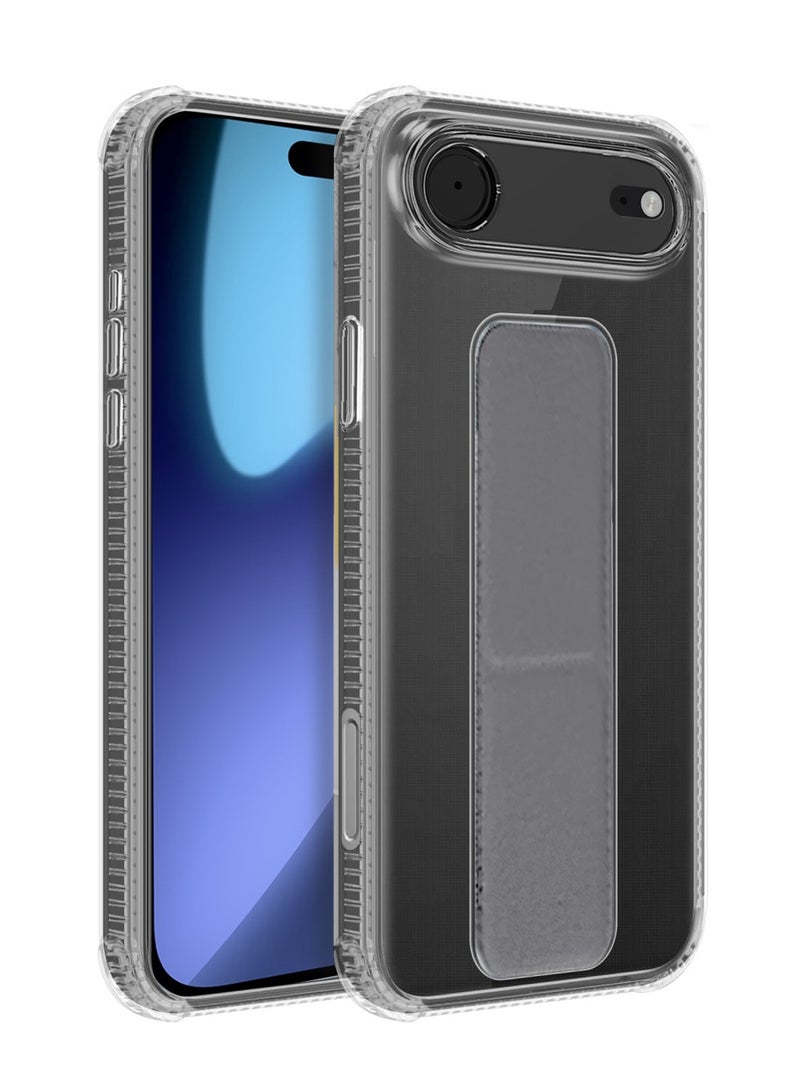 دبليو تيك غلاف وسادة هوائية من TPU لآيفون  Air 5G 2025 - شفاف/رمادي (MCGHTN) - Image 1