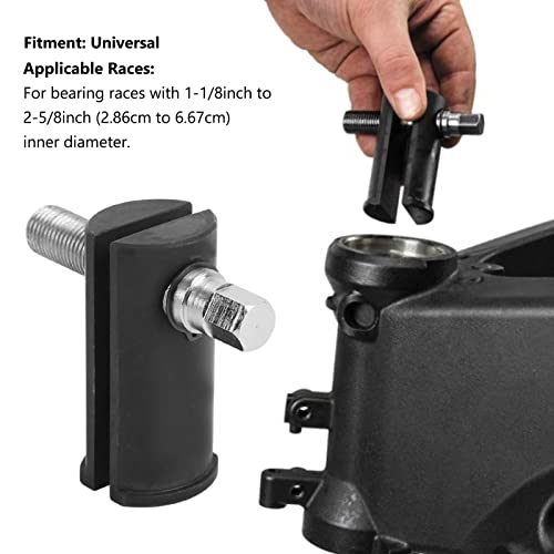 Ymiko Motorcycle Steering Stem Bearing Race Removal Tool, Universal for 1-1/8in to 2-5/8in ID Races Steering Neck Bearing Race Remover Puller - Image 5
