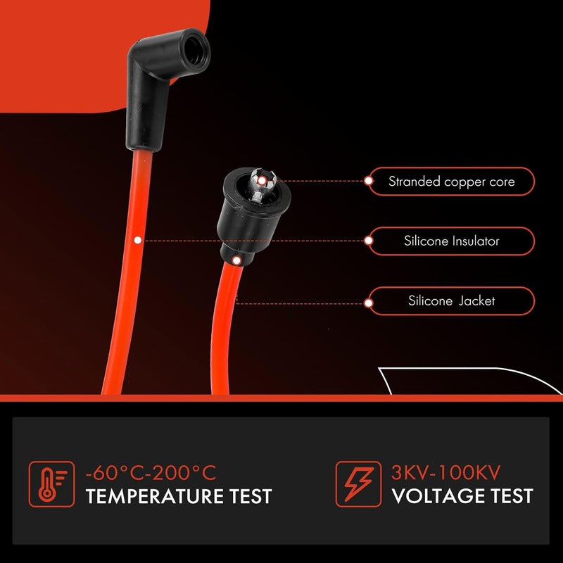 A-Premium 9PCS Spark Plug Wire Set - Image 4