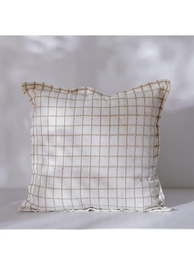 DANUBE HOME Danube Home Gleam Yarn Dyed Cushion Cover - Multi Color - 45x45 cm | Cotton Couch Pillow Cover For Living Room, Bed Room