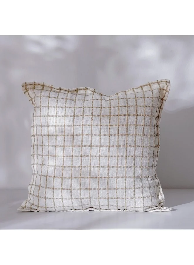 DANUBE HOME Danube Home Gleam Yarn Dyed Cushion Cover - Multi Color - 45x45 cm | Cotton Couch Pillow Cover For Living Room, Bed Room