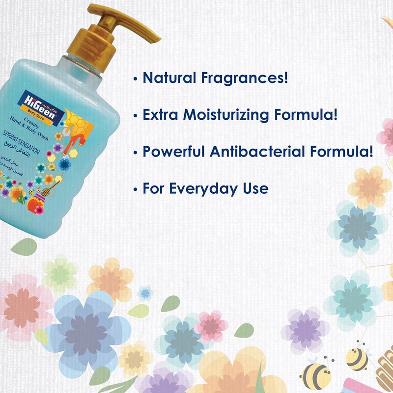 HiGeen Creamy Hand & Body Wash Spring Sensation 500 ml Twin Pack - Image 3