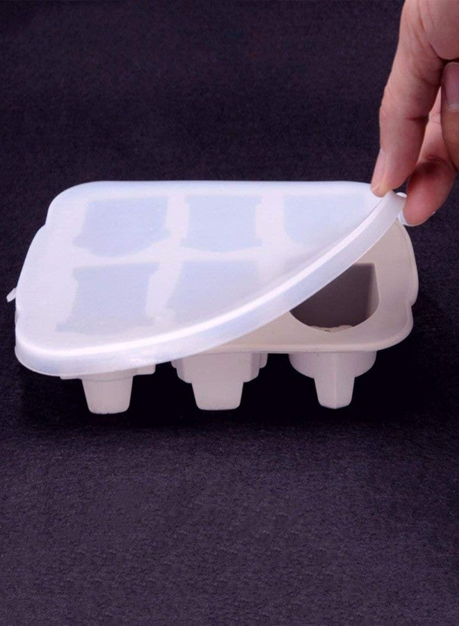 FRECI Halloween Silicone Mould RIP Gravestone Ice Cube Trays Cake Chocolate Fondant Cake Baking DIY Tools - Grey - Image 2