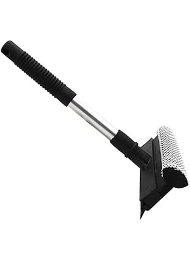 Double Sided Window Glass Wiper Brush 20x25cm Black for Home Kitchen Cleaning - Image 1