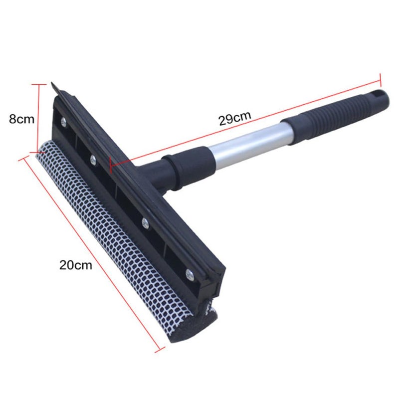 Double Sided Window Glass Wiper Brush 20x25cm Black for Home Kitchen Cleaning - Image 3
