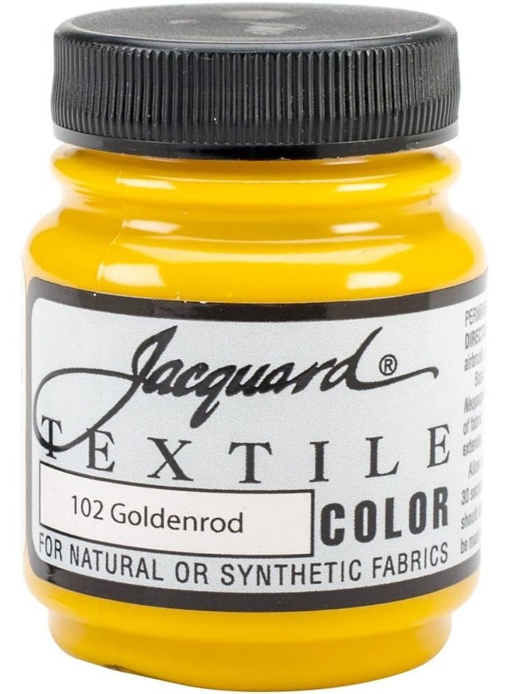 Jacquard Jacquard Fabric Paint 2.25 Oz Goldenrod for Clothes, Furniture Upholstery, Shoes or Tote Bags