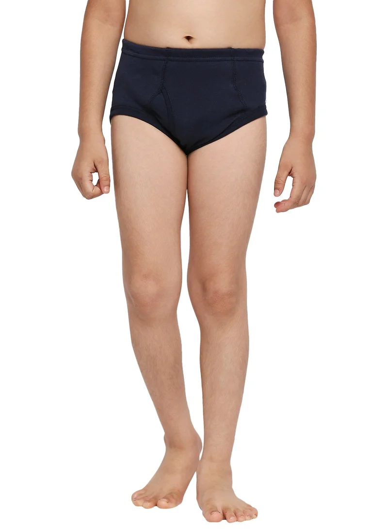 BYC BOY'S COTTON BRIEF (PACK OF 3) - NAVY BLUE