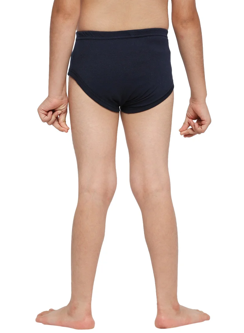 BYC BOY'S COTTON BRIEF (PACK OF 3) - NAVY BLUE