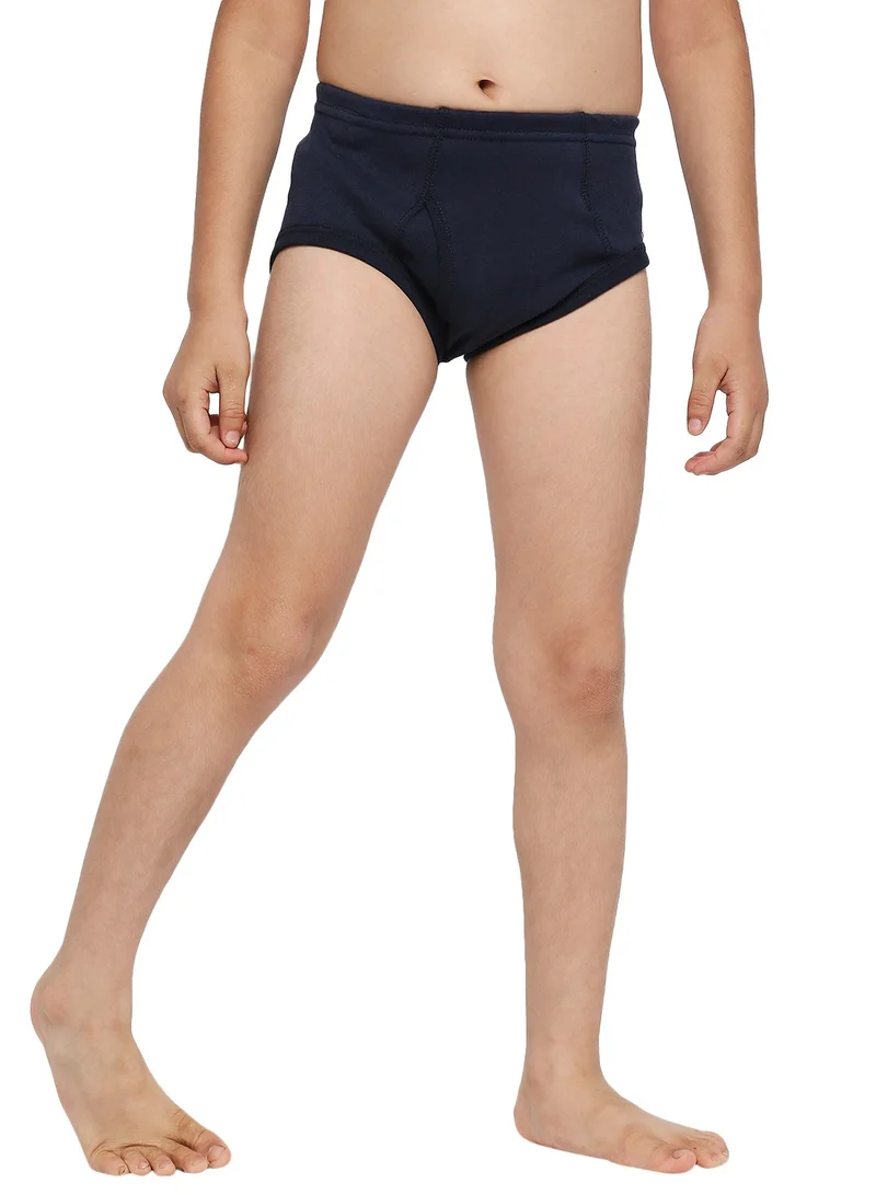 BYC BOY'S COTTON BRIEF (PACK OF 3) - NAVY BLUE
