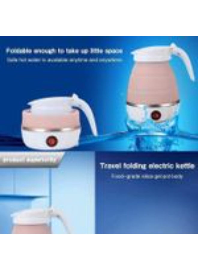 Foldable travel kettle, 600ml capacity, foldable electric kettle, fast boiling water kettle, portable with detachable power cord. - Image 3