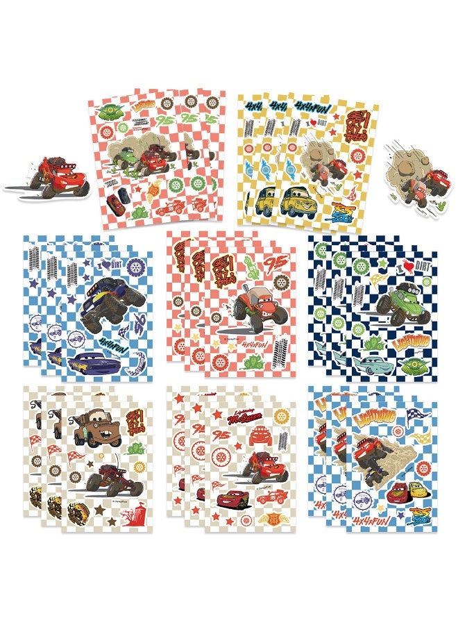 NIBEMINENT 8 Pcs Chessboard Racing Movement Deco Kit Waterproof Stickers, High Definition Printing Bright Colors, Suitable for Laptop Skateboard Luggage Water Bottle Guitar DIY - Image 1