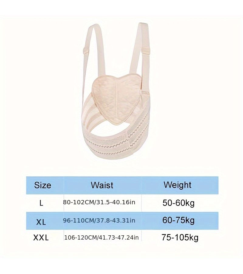 Breathable Beige Maternity Support Belt All Seasons Pregnancy Waist Comfort - Image 2