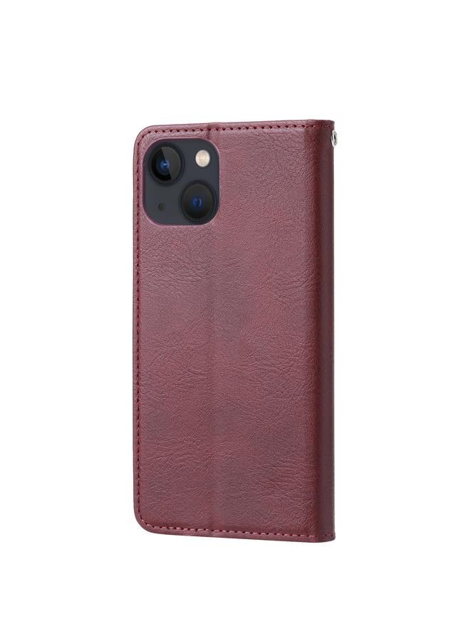 S-TOP Case For iPhone 14 Plus Knead Skin Texture Horizontal Flip Leather Case - Image 3