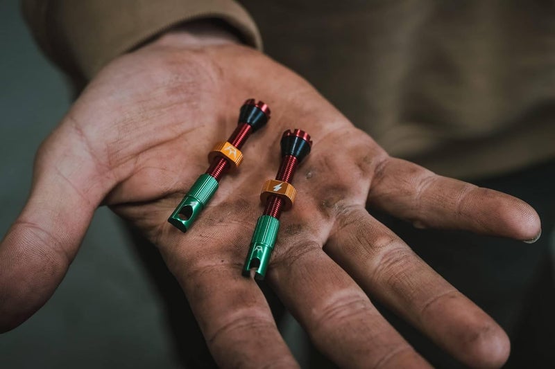 Peaty's MK2 Chris King x 50to01 42mm Rasta Tubeless Valves - Image 5