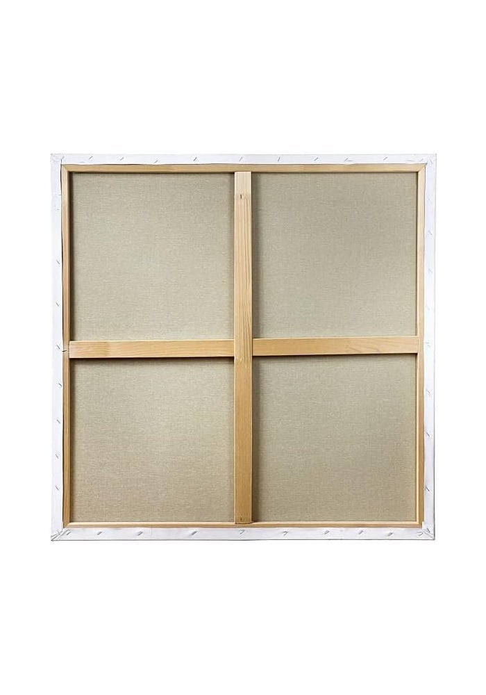 ARS White BLANK Canvas Board 280 GSM 60 x 60 CM 100% Cotton Boards For Painting, Acrylic Pouring, Oil Paint Dry & Wet - Image 4