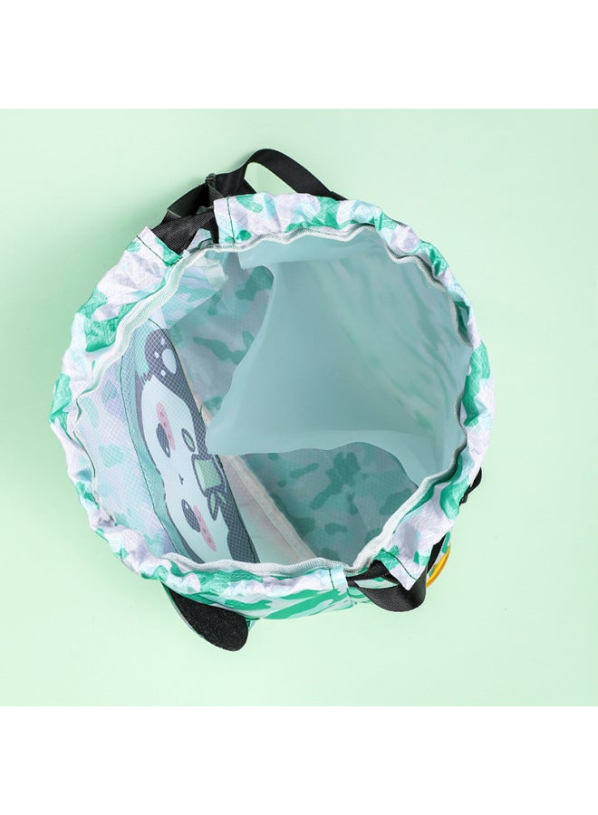 Generic Swimming Bag Dry And Wet Separate Swimwear Storage Waterproof Bag Beach Bag Children's Swimming Essential Fitness Equipment Backpack-Color:As Shown In The Picture-Capacity:Blue Hand Mesh Bag  - Image 4