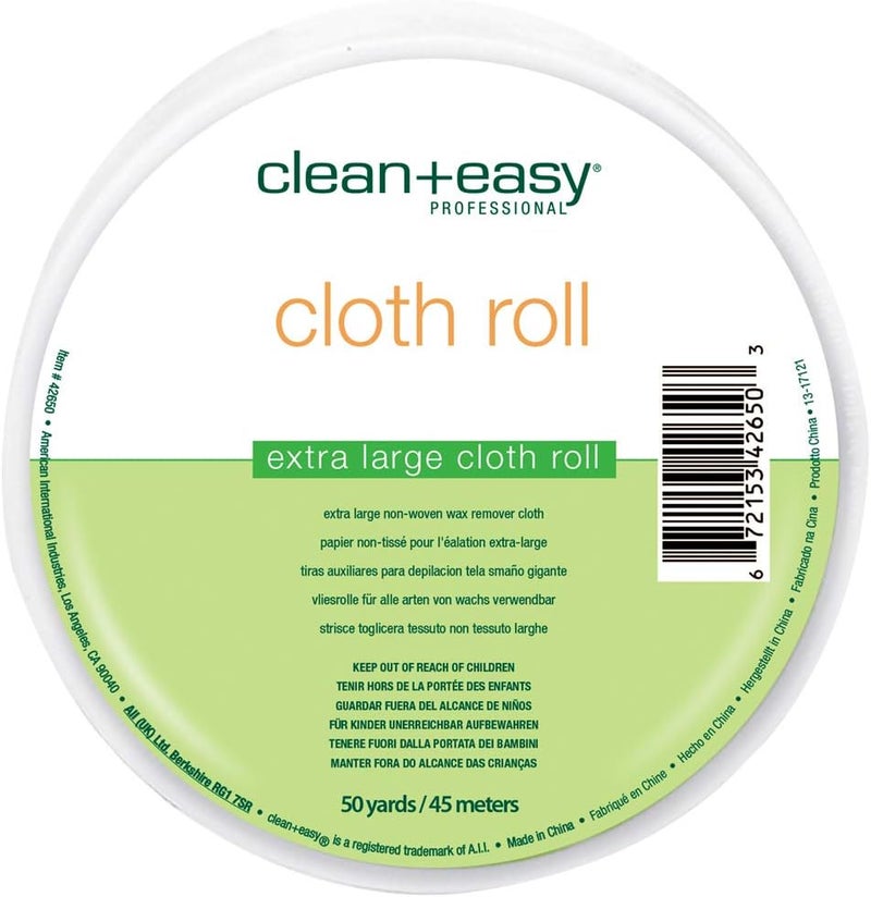Clean + Easy Extra Large Cloth Roll for Waxing - 50 Yards - Image 1