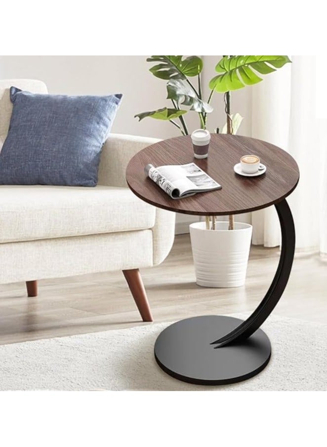 Coffee Table Wood Rustic Nightstand Bedside Table Sofa Table Coffee Snack Table Drink Table for Living Room - Image 2