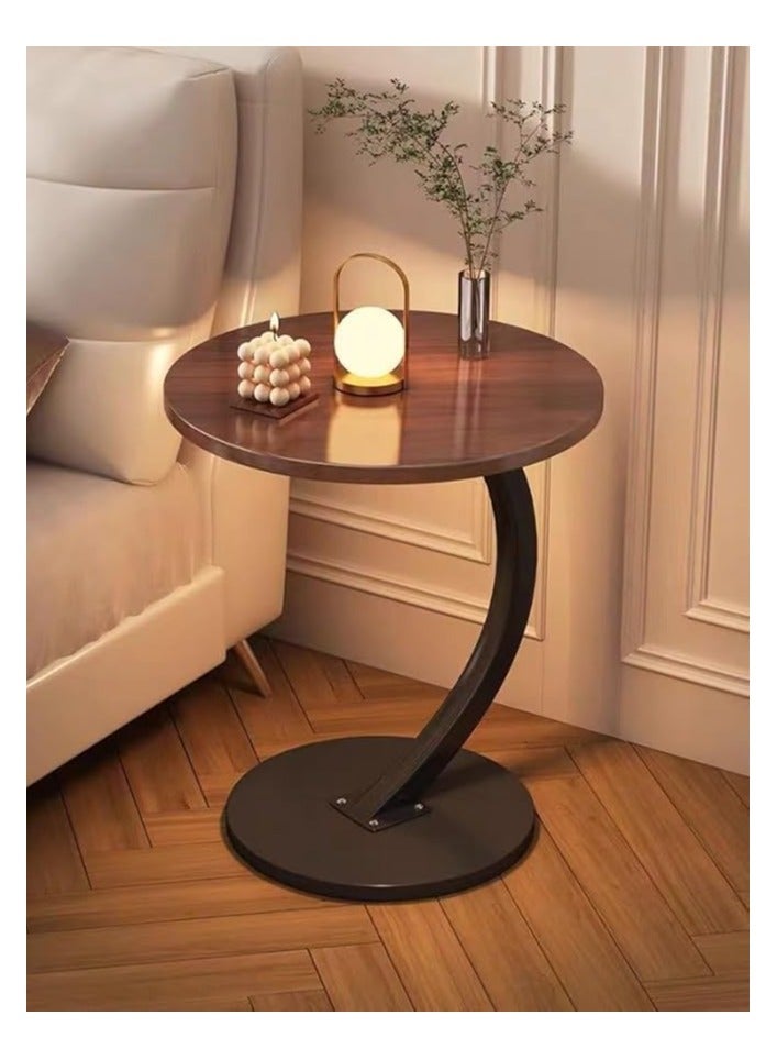 Coffee Table Wood Rustic Nightstand Bedside Table Sofa Table Coffee Snack Table Drink Table for Living Room - Image 4