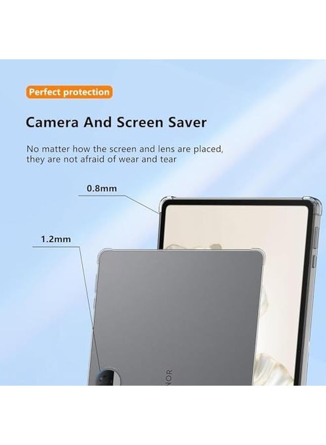 erorex Case For Honor Pad 9 12.1 9 Pro V8 Pro Advanced Airbag Drop Protection Flexible Silicone Tpu Shockproof Anti Scratch Anti Yellowing Slim Fit Shell Case Honor Pad 9 Tablet Cover Clear  - Image 3