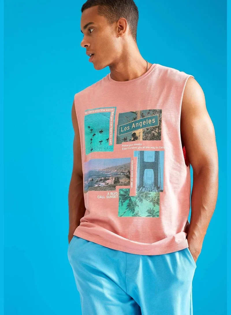 DeFacto Man Oversize Fit Crew Neck Sleeveless Knitted Athlete