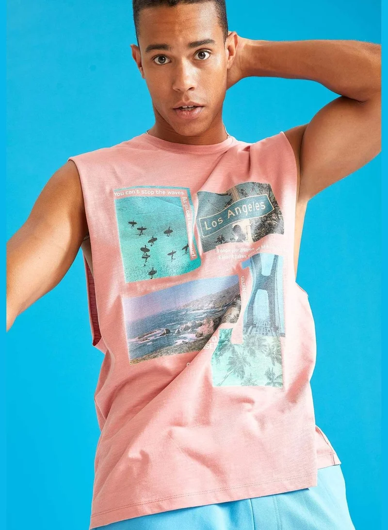 DeFacto Man Oversize Fit Crew Neck Sleeveless Knitted Athlete